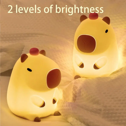 Cute Capybara Nightlight Orange