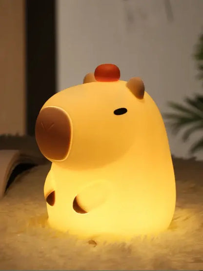 Cute Capybara Nightlight Orange