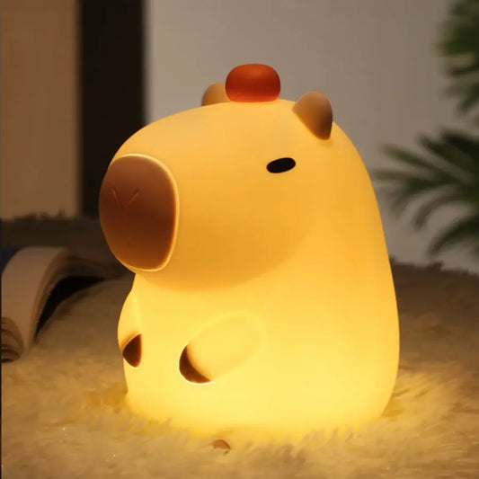 Cute Capybara Nightlight Orange