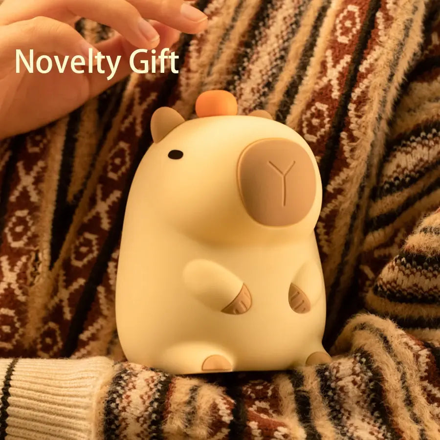 Cute Capybara Nightlight Orange